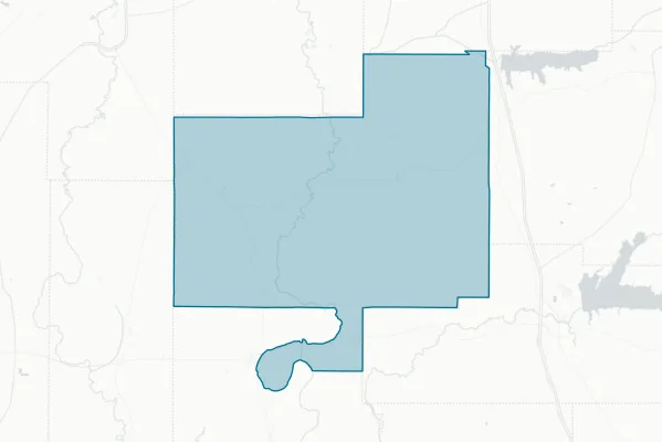 Tallahatchie County — detail map