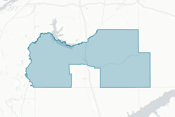 Tate County School District — detail map