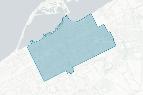 City of Erie — detail map
