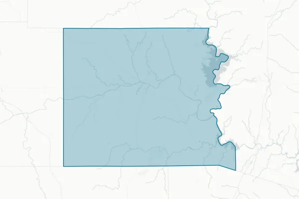Llano County — detail map