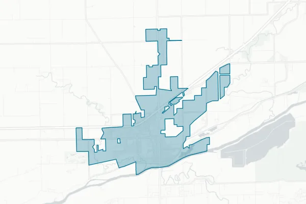 City of Morris — detail map
