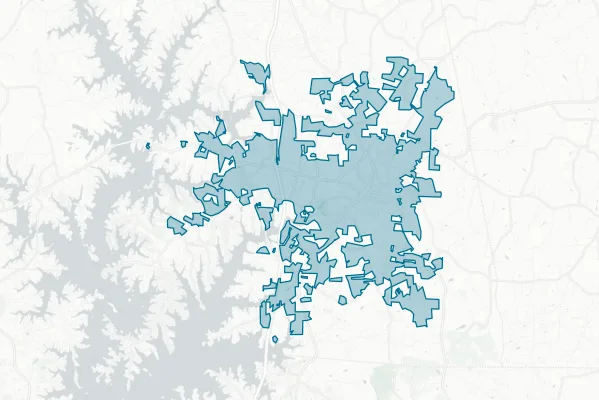 Town of Mooresville — detail map
