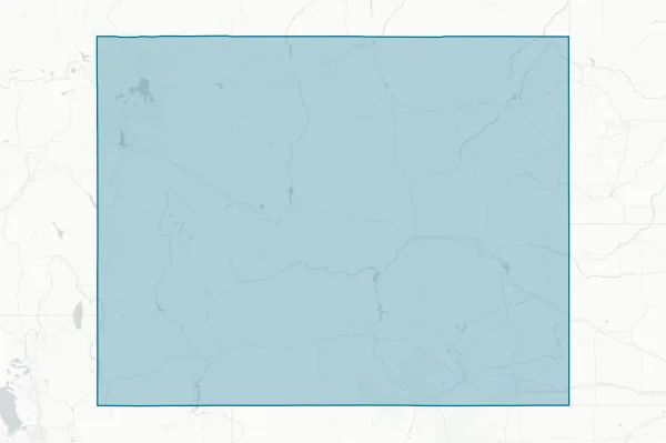 State of Wyoming — detail map