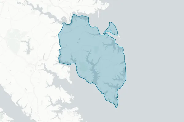 Mathews County — detail map