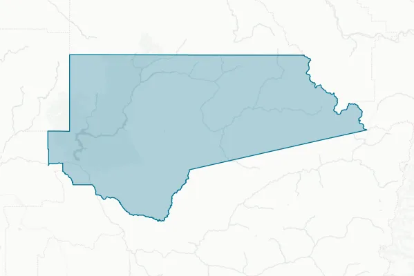 Clearwater County, State of Idaho — detail map