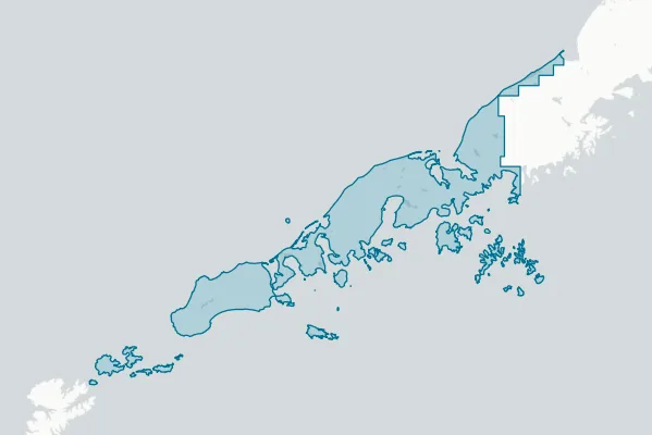Aleutians East Borough — detail map