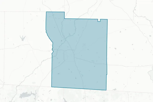 Thomas County Of — detail map
