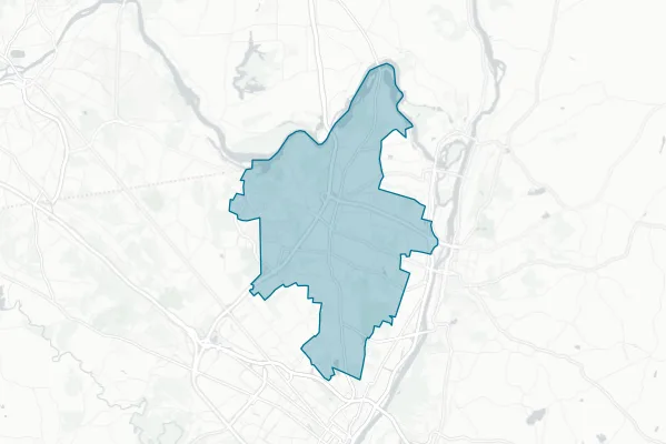 North Colonie Central School District — detail map
