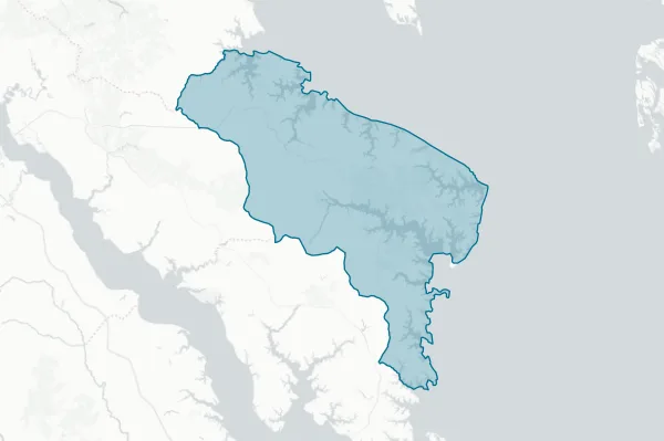 County of Northumberland — detail map