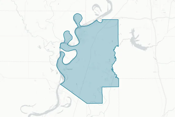 Tunica County — detail map