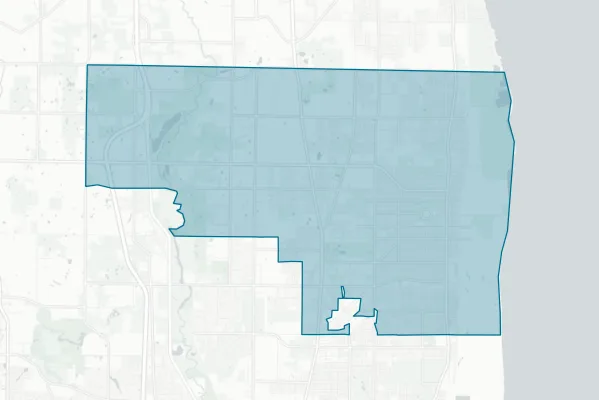 Zion-benton Township High School District 126 — detail map