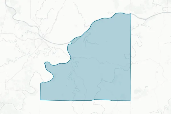 Osage County — detail map
