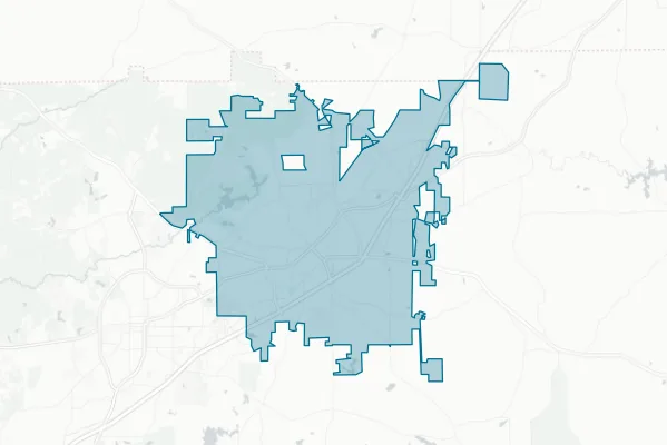 Opelika City Board of Education — detail map
