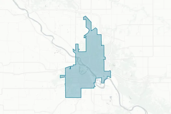 City of Ottumwa — detail map