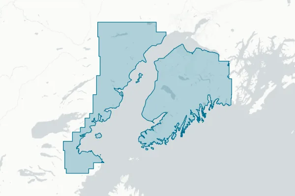 Kenai Peninsula Borough — detail map