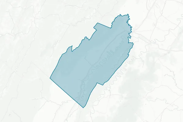 County of Shenandoah — detail map