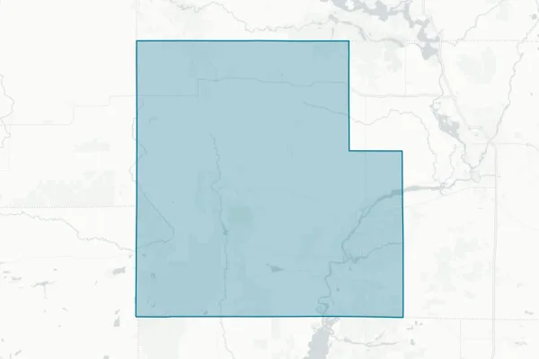 County of Wood — detail map
