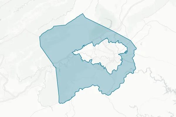 County of Roanoke — detail map