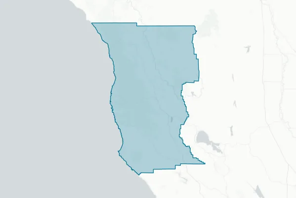 County of Mendocino — detail map