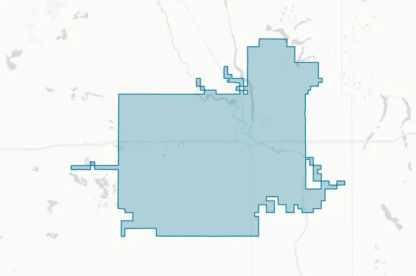 Jamestown Public School District No. 1 — detail map