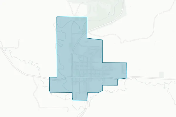 Village of La Farge — detail map