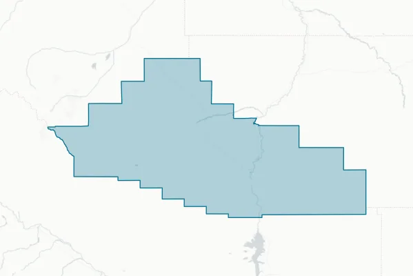 Hot Springs County — detail map