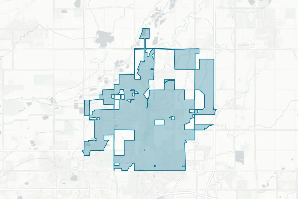 Town of Erie — detail map