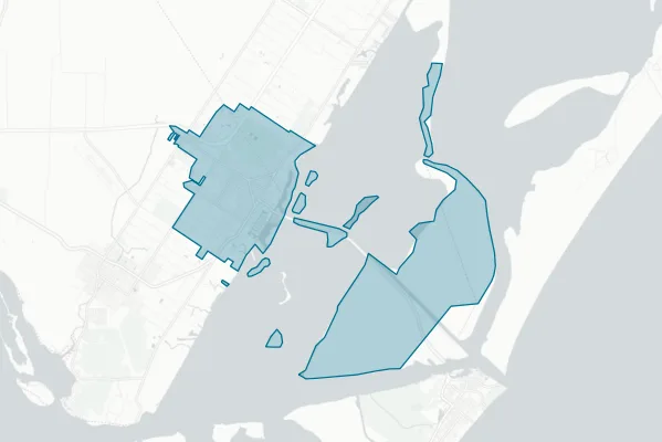 City of Aransas Pass Texas — detail map