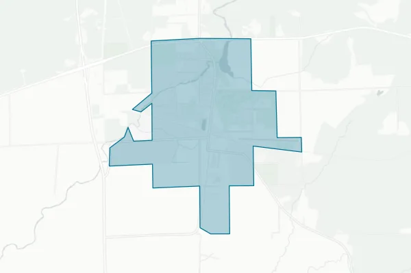 Village of Prentice — detail map