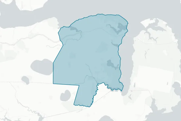 Tyrrell County — detail map
