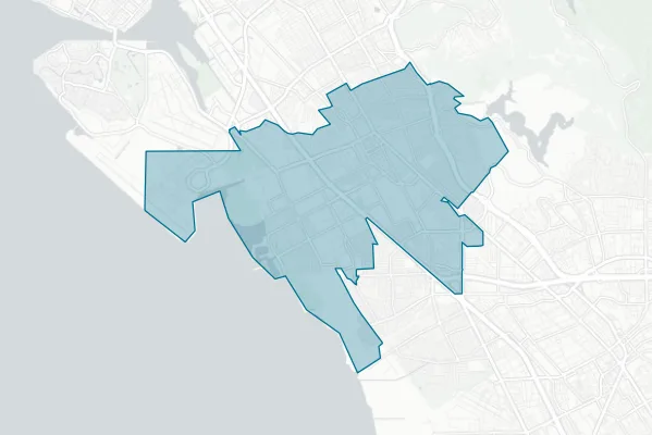 San Leandro Unified School District — detail map
