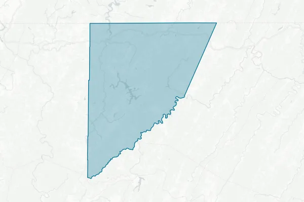 The Board of Commissioners of Garrett County — detail map