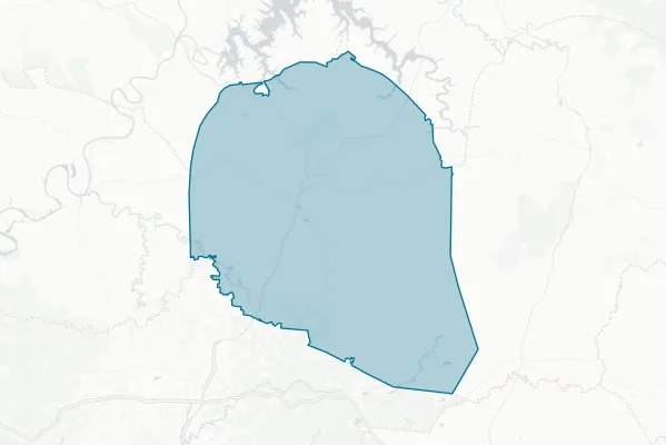 Overton County — detail map