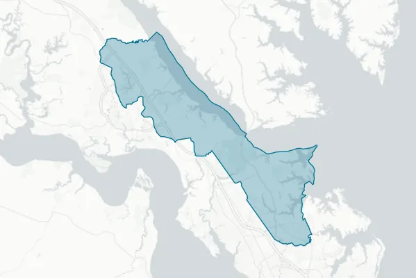 County of York — detail map