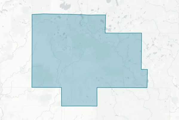 County of Langlade — detail map