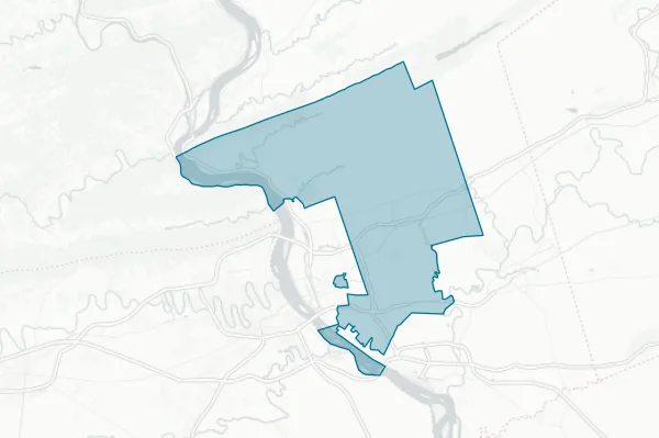 Central Dauphin School District — detail map