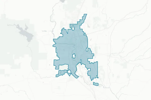 City of Redding — detail map