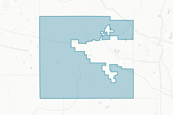 Pontotoc County School District — detail map