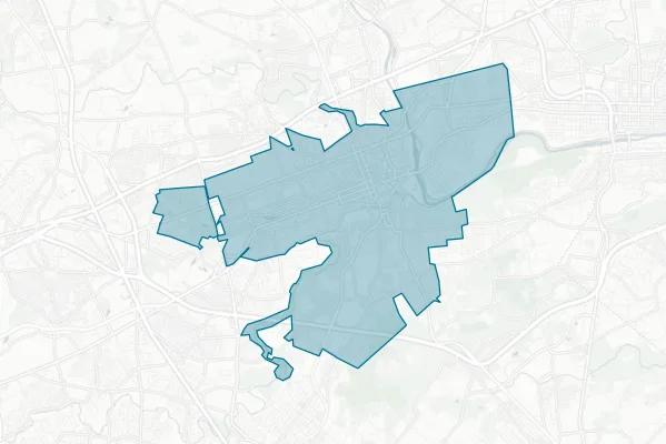 City of Allentown — detail map