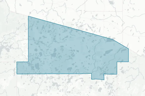 Vilas County — detail map