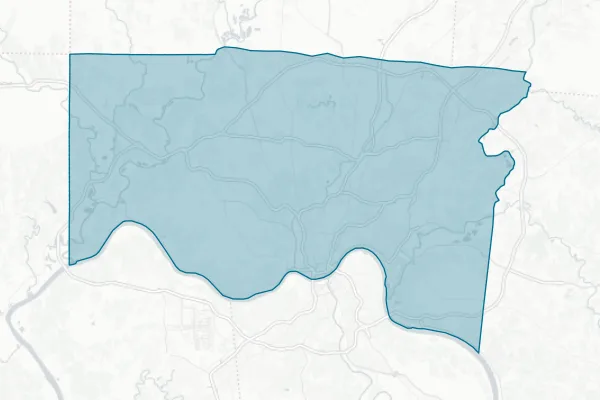 Hamilton County — detail map