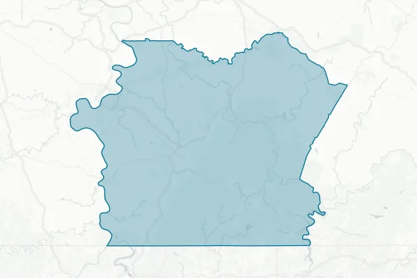 County of Fayette — detail map