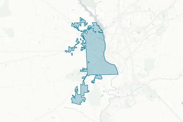 Phenix City Board of Education — detail map