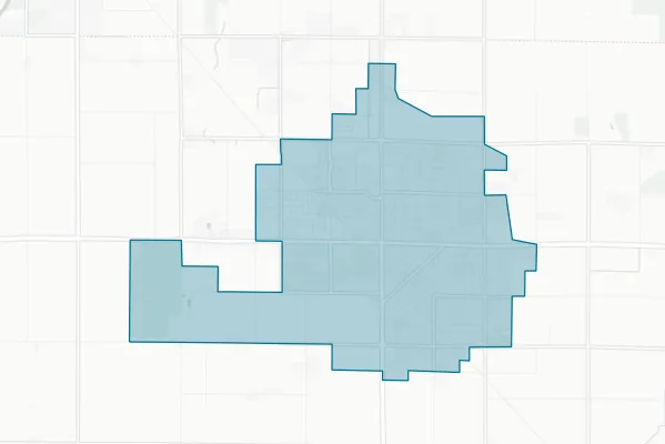 City of Dinuba — detail map
