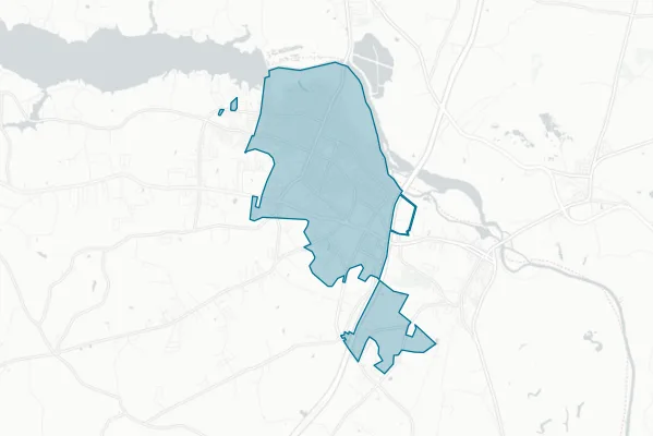 The City of Roanoke Rapids — detail map