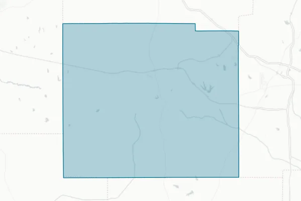 Pontotoc County Mississippi — detail map