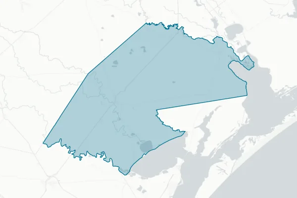 County of Refugio — detail map