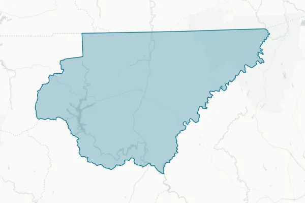 Rabun County — detail map