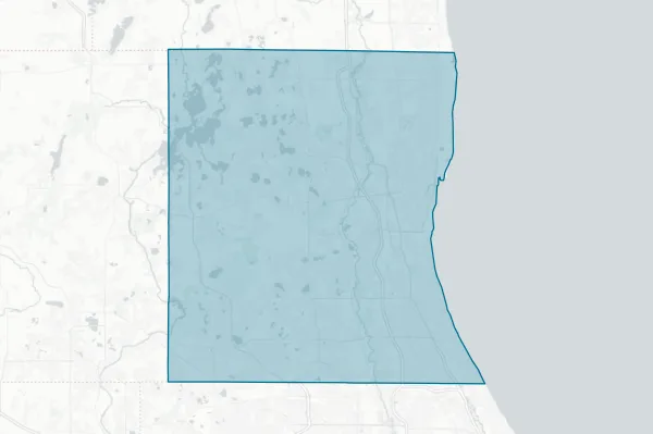 The County of Lake Illinois — detail map