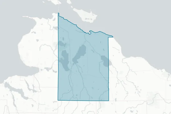 County of Cheboygan — detail map